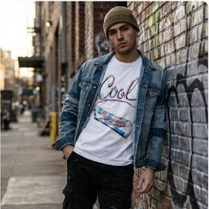 Jeremy Scott 'Cool Mint' Toothpaste Pop Art Graphic T-Shirt White large